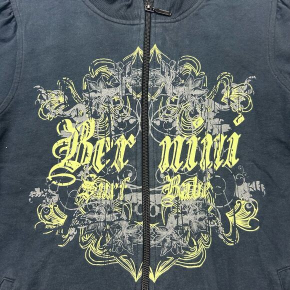 Y2k Bernini graphic blokecore zip up sweatshirt size S - Picture 2 of 4